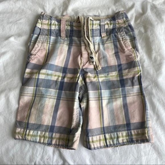 Short cargo 8T Abercrombie kids white boy vintage - Picture 1 of 3